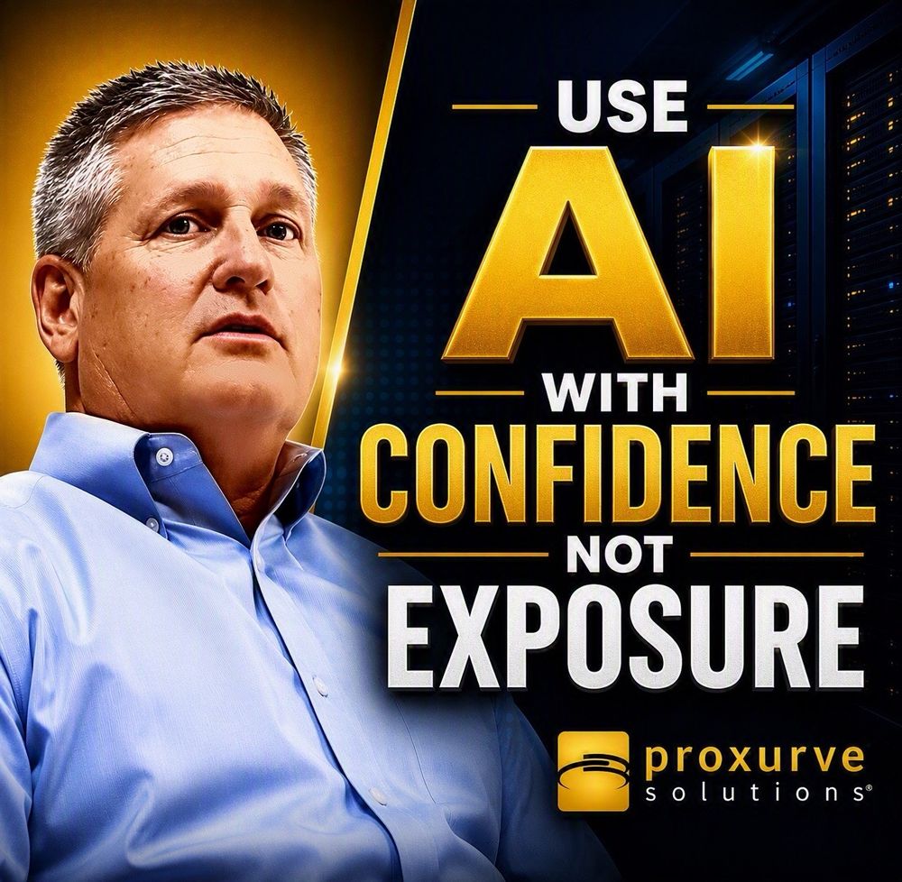 Steve Orander, President, on the cover of the Proxurve Solutions video about using AI in your business