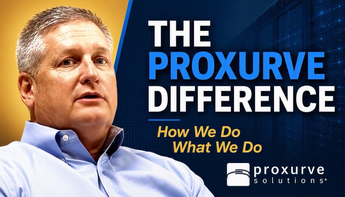 Steve Orander, President, on the cover of the Proxurve Solutions video: How we do what we do